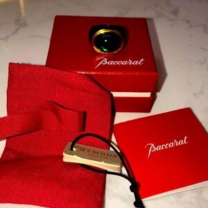 Baccarat - Vintage Medici ring with green Baccarat crystal brand new for her.